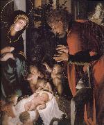 The birth of Christ Hans Holbein